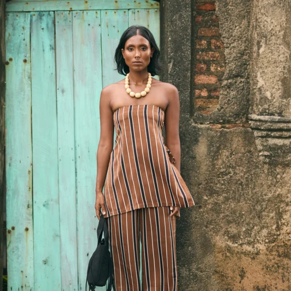 brown drawstring pant