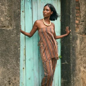 brown drawstring pant