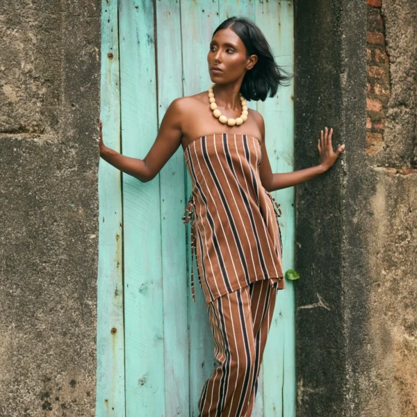 brown drawstring pant