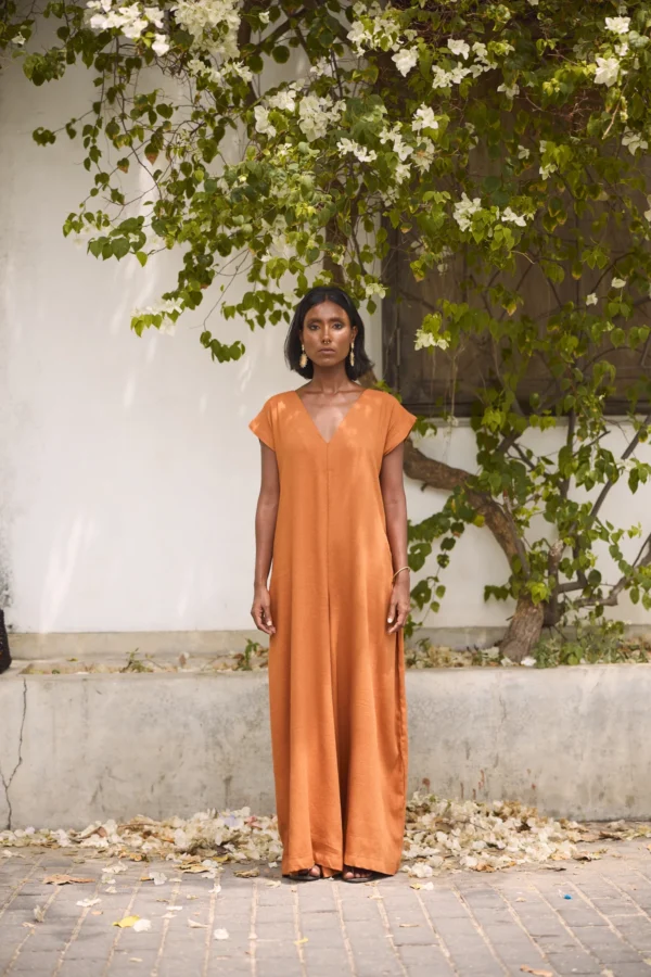 jumpsuit, v neck jumpsuit, flared jumpsuit