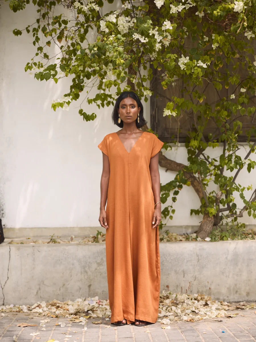 jumpsuit, v neck jumpsuit, flared jumpsuit