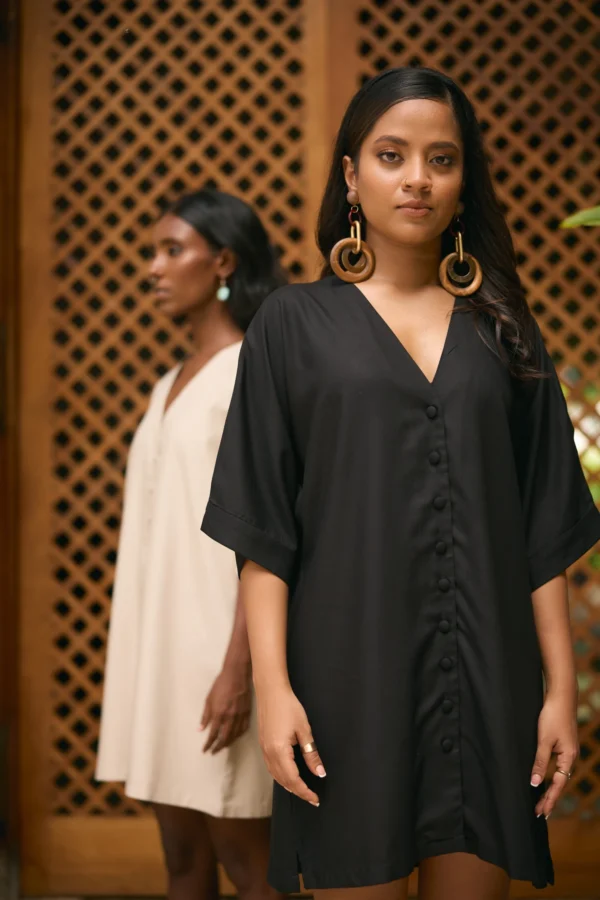 shirt dress, oversized fit dress, mini dress