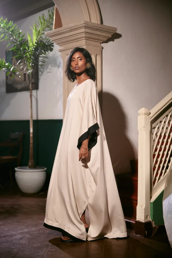 dresses, v neck kaftan, free size