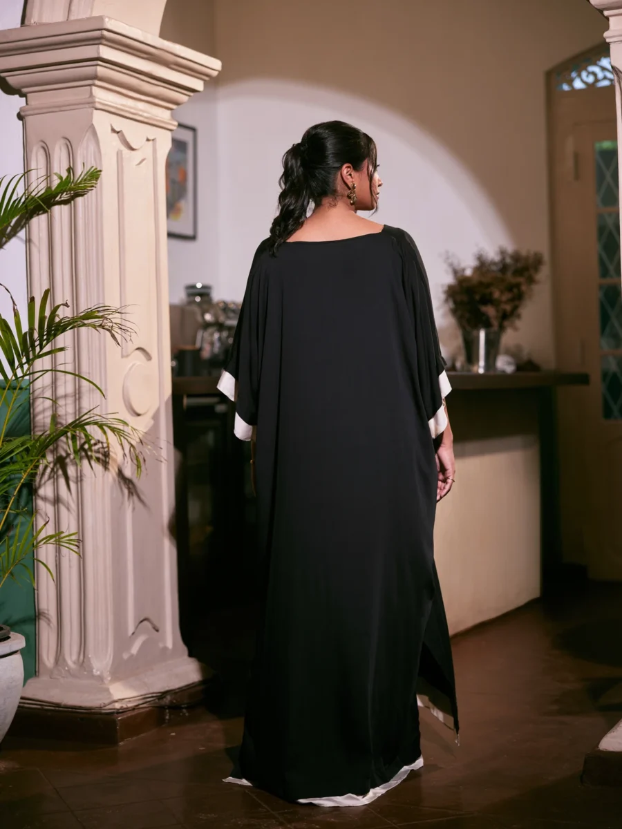 dresses, v neck kaftan, free size