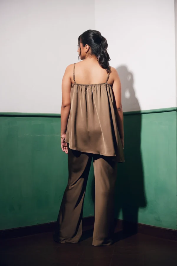 evening wear, asymmetric, bias cut, strappy, elasticated waistband